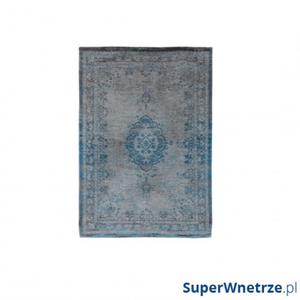 Dywan naturalny 140x200 cm Louis De Poortere Orient Grey Turquoise niebiesko szary - 2844547916