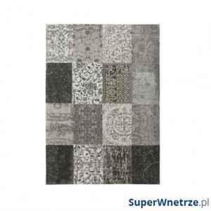 Dywan naturalny 170x240 cm Louis De Poortere Vintage Patchwork Black & White czarno biay - 2844547856