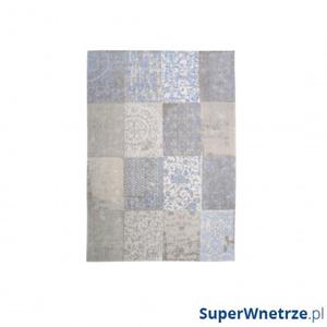 Dywan naturalny 170x240 cm Louis De Poortere Vintage Patchwork Gustavian Blue niebieski - 2844547823