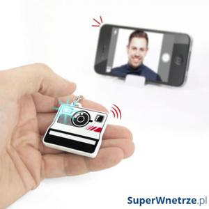 Zdalny przycisk do zdj selfie + stojak Bluetooth Selfieme Mustard - 2846831519