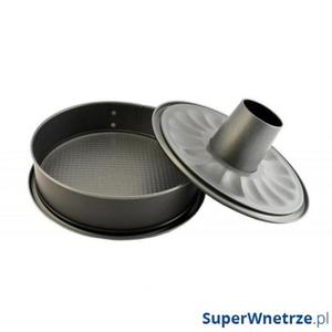 Forma do pieczenia- tortownica z wyjmowanym toczeniem do babki 28cm Fissler czarna - 2853128027