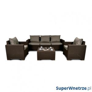 Zestaw mebli ogrodowych Bazkar 199x68x72cm California 3 Seater brz/taupe - 2857496005