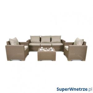 Zestaw mebli ogrodowych Bazkar 199x68x72cm California 3 Seater Cappuccino/be - 2857495986