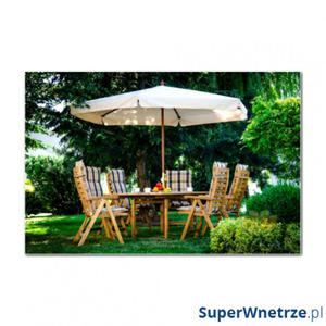 Parasol ogrodowy drewniany r. 300cm Bazkar FI Piaskowy - 2857494090