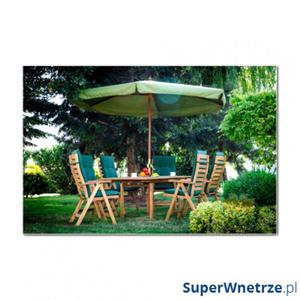 Parasol ogrodowy drewniany r. 300cm Bazkar FI Oliwka - 2857494084