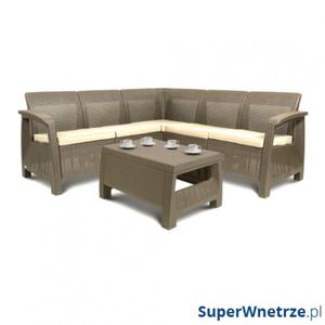 Naronik 79x182x70cm Bazkar CORFU RELAX SET Cappuccino/be - 2849808311