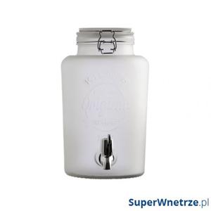 Dystrybutor do napojw 5l Kilner Frosted biay - 2852137473