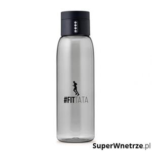 Butelka na wod AL DOT #Fittata 600ml HPBA czarno-szara - 2852137238