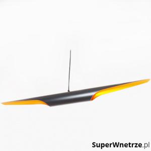 Lampa wiszca 100cm Step into design Black Tube czarno-zota - 2853127885