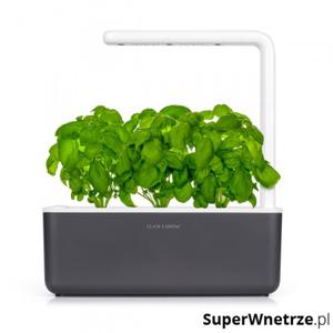 Inteligentna doniczka na zioa 12x30cm Smart Garden 3 Click and Grow ciemnoszara - 2853127880