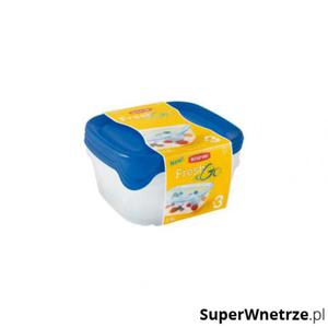 Zestaw pojemnikw Fresh&Go 0,8L niebieski - 2857495556