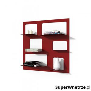 Biblioteczka 90x90cm D2 Libra 3 czerwona - 2857493168