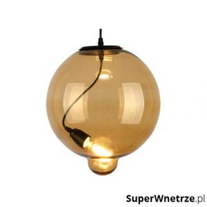 Lampa wiszca 30x30cm Altavola Design Modern Glass Bubble koniak - 2857491834