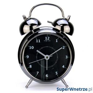 Budzik 20 cm NEXTIME Wake up czarny