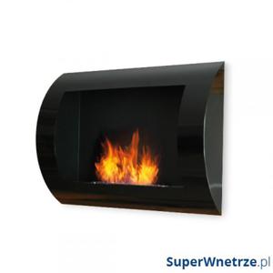 Biokominek dekoracyjny 60x45 cm EcoFire Convex czarny - 2825981301