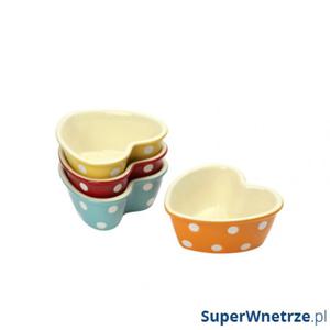 Miseczki ceramiczne 4 szt. Swift serca - 2835267833