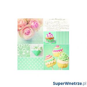 Serwetki deserowe 20 szt. Nuova R2S Napkins muffin i ra - 2857491354