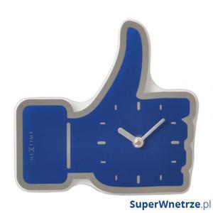 Zegar cienny Nextime Mini Thumbs Up niebieski - 2843253715