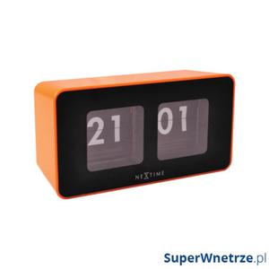 Zegar stojcy Nextime Flipped pomaraczowy - 2843261944