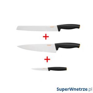 Zestaw noy kuchennych 3 szt. Fiskars Functional Form czarny - POLSKA DYSTRYBUCJA - 2857495849