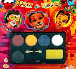 Farby do malowania twarzy 5 kolorw - 2879907719