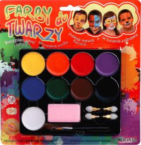Farby do malowania twarzy 9 kolorw - 2880290895