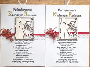 Podzikowanie dla Rodziców 2szt.- Dyplom 4