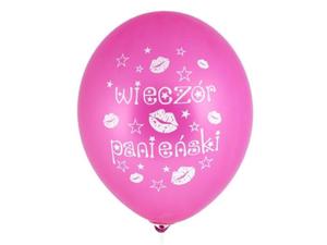 Balon 30cm fuksja ''Wieczr Panieski'' -1 szt - 2825622237