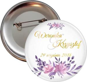 Przypinka weselna Elegant Purple - G3213