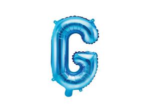 Balon foliowy Litera ""G"", 35cm, niebieski - 2860664248