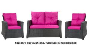 A set of rattan cushions for 4-5 people : Pink - 2867852383