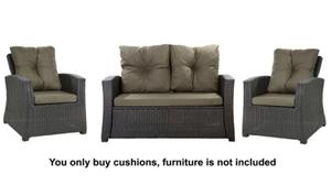 A set of rattan cushions for 4-5 people : Green - 2867852386