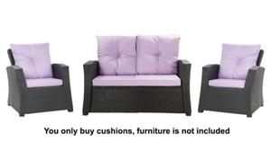 A set of rattan cushions for 4-5 people : Light Violet - 2867852387