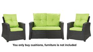 A set of rattan cushions for 4-5 people : Lime - 2867852390