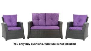 A set of rattan cushions for 4-5 people : Purple - 2867852391