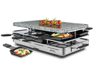 grill elektryczny Raclette 8 INOX z granitow pyt - SPRING - Inox - 2824370144