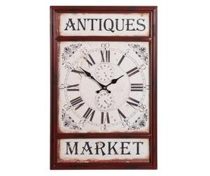 Belldeco :: Zegar prostoktny Antiques Market, vintage, dekoracyjny (BD_C182161G) - 2860432979