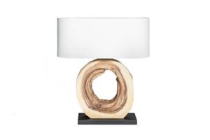 Interior :: Lampa stoowa Unique Art drewno orzechowe 55cm (Z39627) - 2860435062