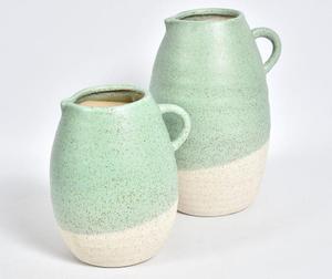 Belldeco :: Dzbanek dekoracyjny, wazon Siena, ceramika, 23x19x17,5 cm (BD_C1077WLG) - 2860435094