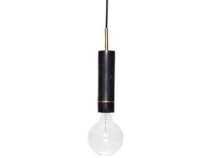 HUBSCH :: Lampa wiszca Rosa czarna marmur 29cm (990728) - 2860435167