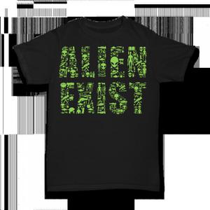 Koszulka z nadrukiem czarna Alien Exist - | entero.pl - 2870117929