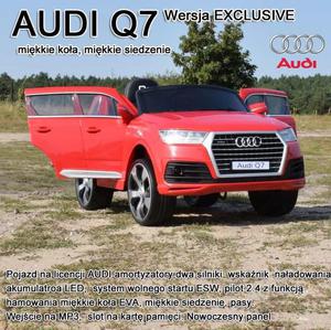 ORYGINALNE AUDI Q7 W NAJLEPSZEJ WERSJI, MIKKIE SIEDZENIE, PILOT 2.4 GHZ/ 2188 - 2856499368