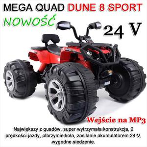 MEGA WIELKI QUAD DUNE 24V 2 SILNIKI, SUPER JAKO OLBRZYMI STRONG2/ST JS-3188 - 2861651610