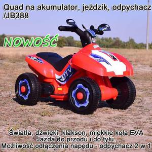 QUAD NA AKUMULATOR, ODPYCHACZ, JEDZIK 2 W 1, MIKKIE KOA, DWIKI, WIATA, SUPER JAKO/JB388 - 2861651714