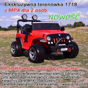 JEEP Z AMORTYZATORAMI PILOT, LAKIER, PANEL MP4, WIECCE KOA, WSPOMAGANIE, REGULOWANE SIEDZENIE,ZDERZAK Z AMORTYZATOREM, /SX-1718 - 2861651726