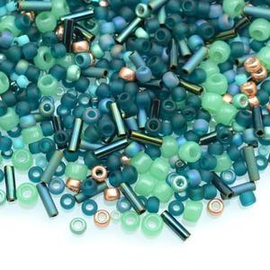 Koraliki TOHO Multi Shape/Color Mix 10g Mix 3222 Tatsu- Teal Mix - 2861652791