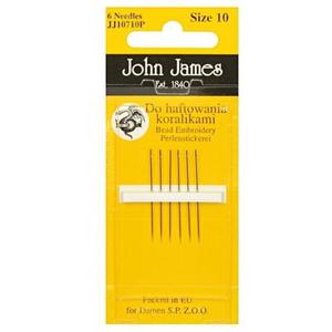 JJ10710 Igy John James Size 10 do haftowania koralikami - 6szt. - 2861652931