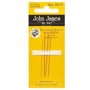 JJ10503 Igy John James Size 10/13 do nawlekania koralikw - 4szt. - 2861652932