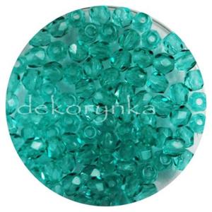 Fire Polish 3mm - koraliki czeskie szlifowane #60150 Teal - 2861653046