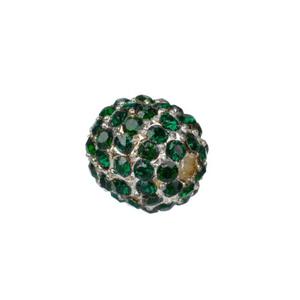 db18 Koralik Kula CYRKONIE Discoball do Shamballa 10mm c.zielony - 2861653477